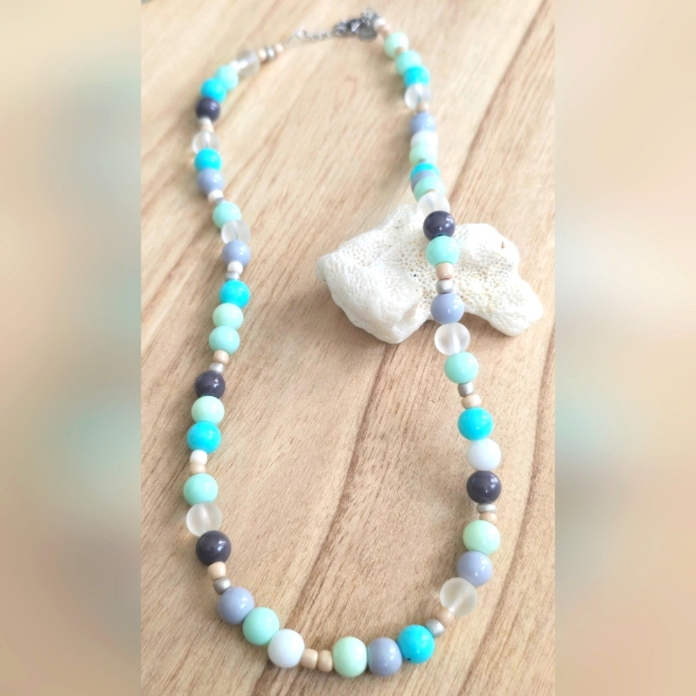 Colorful Glass Beaded Necklace